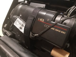 Cámara VHS-C Sharp Analógica Negra