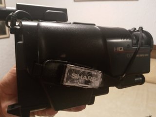 Cámara VHS-C Sharp Analógica Negra