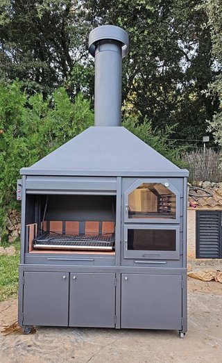 Barbacoa ladrillos cocina parrillas Q-2