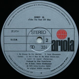 Boney M. Take The Heat Off Me LP 1979