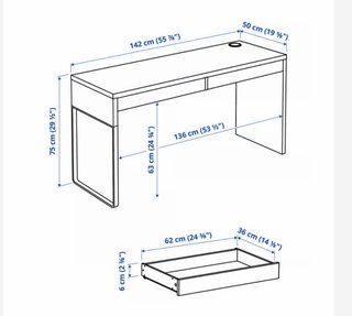Escritorio MICKE Ikea Blanco