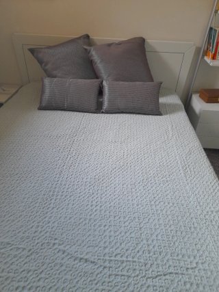 Colcha azul-gris 2,60x2,80