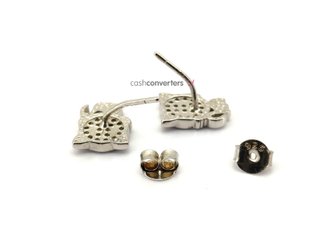 pendientes plata 925mm con piedra con circonita