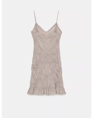 Vestido de punto con encaje