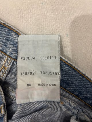 Shorts Levi's 501 Originali Vintage Made in Spain