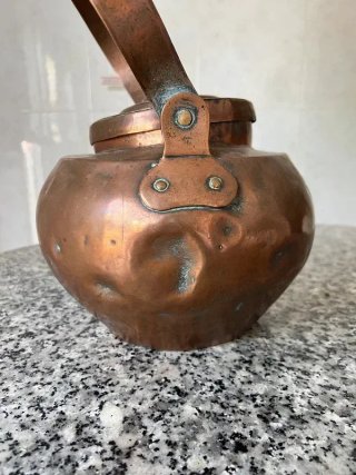 Antica Teiera in Rame Massiccia | Buono Stato