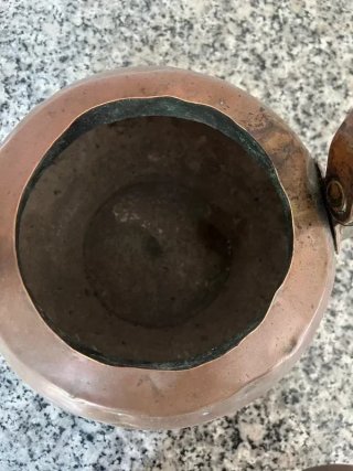 Antica Teiera in Rame Massiccia | Buono Stato