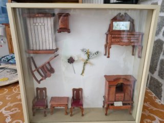 Vitrina Vintage Muebles Miniatura Madera