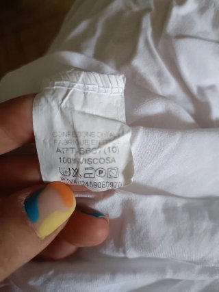 Vestido blanco encaje talla única