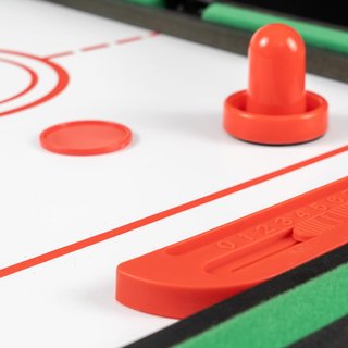 Mesa multijuegos 4 en 1: futbolín, billar, hockey