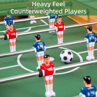 Mesa multijuegos 4 en 1: futbolín, billar, hockey