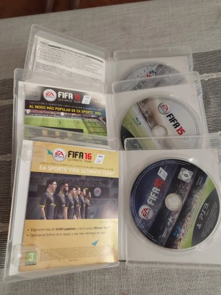 Lote 3 Juegos FIFA PS3: 14, 15 y 16