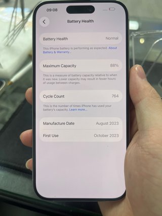 iPhone 15 Pro 128GB Argento 88%