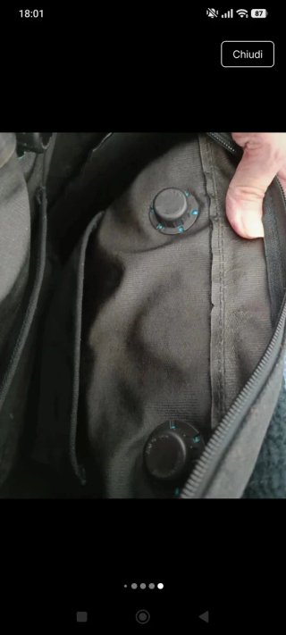 Borsa O bag bianca e nera