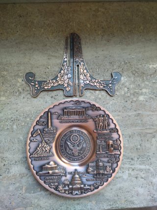 Piatto decorativo monumenti USA