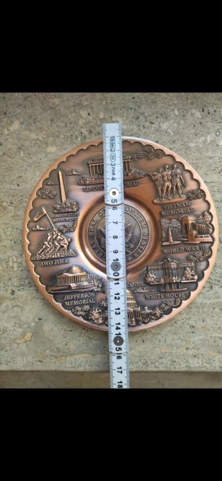 Piatto decorativo monumenti USA