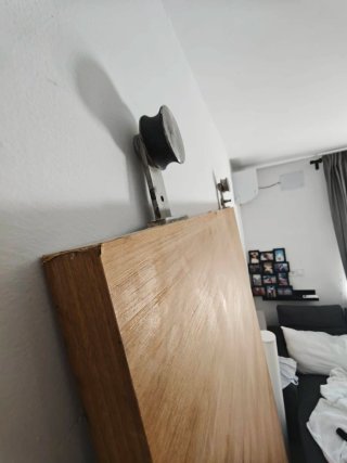 Puerta corredera maciza 2,13 x 0,82