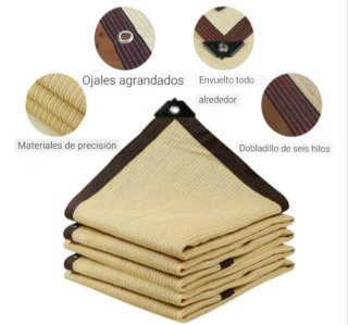 2 tende beige da 3x2 per esterni