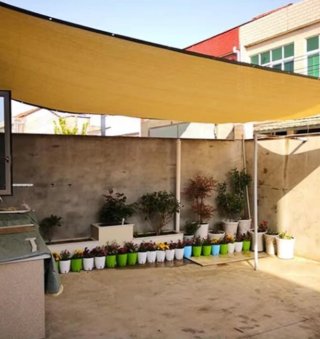 2 tende beige da 3x2 per esterni