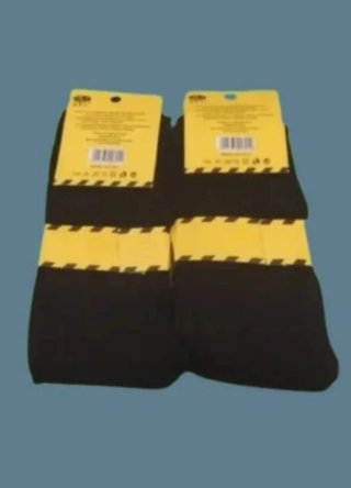 Pack 6 Pares Calcetines Trabajo Hombre Negro
