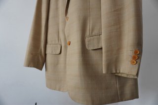 Americana Burberry cuadros beige Talla 54