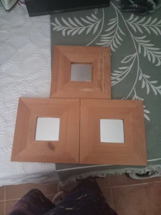 Espejos de madera Ikea (3 unidades)