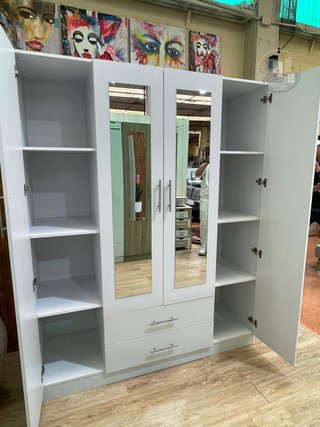 Nuevo Armario Doble Espejo Completo