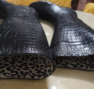 Botas altas Giuseppo negras de goma