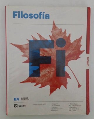 Libro de filosofía 1 bachillerato ISBN 97884218747