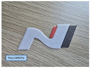 Pegatinas 3D para el faldón de i30N Pre