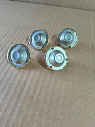Set 4 rotelle girevoli in metallo mai usate