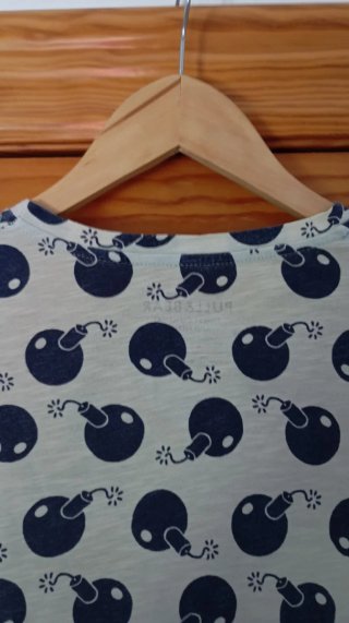 Camiseta Pull&Bear Estampada