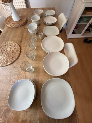Vajilla Ikea Bidasoa Cerámica Blanca