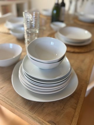 Vajilla Ikea Bidasoa Cerámica Blanca
