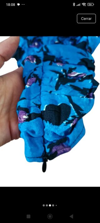 Vestido Zara azul con estampado floral