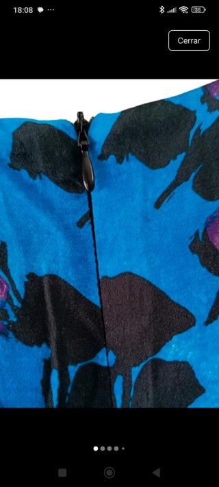 Vestido Zara azul con estampado floral