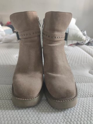 Botines Alma en Pena de ante beige – Talla 40
