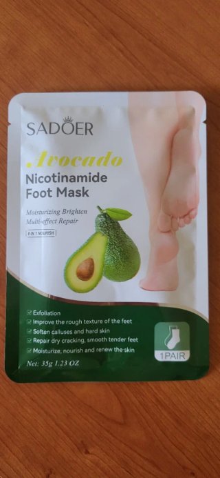 Mascarillas exfoliantes para pies SADOER