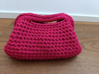 Borsa clic clac 100% fatta a mano, molla da 19 cm