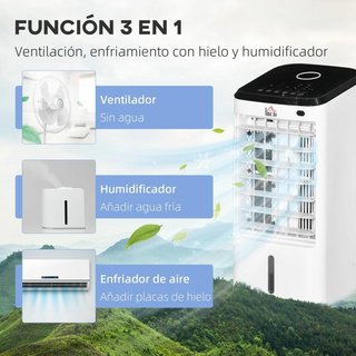 Climatizador 3en1 Ventilador Humidificador LED