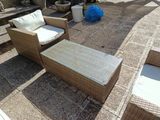 Conjunto Sofás y Mesa Jardín
