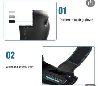 Guantes Boxeo STARLIGHT Negros Talla 6oz 26-35kg