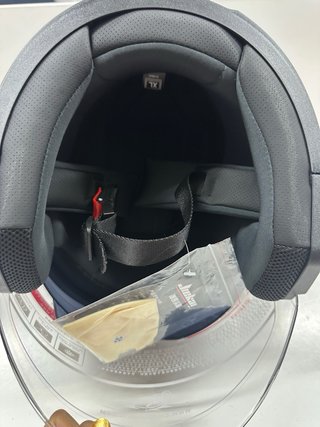 Casco negro mate con visera talla XL