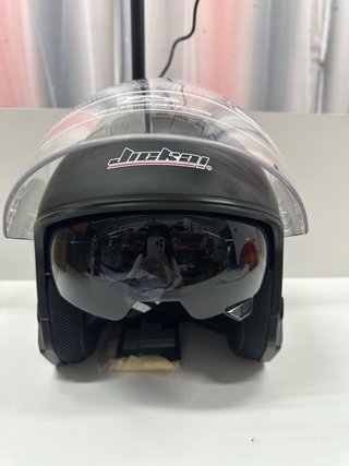 Casco negro mate con visera talla XL