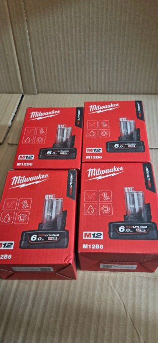 Batería Milwaukee M12 REDLITHIUM 6.0 Ah