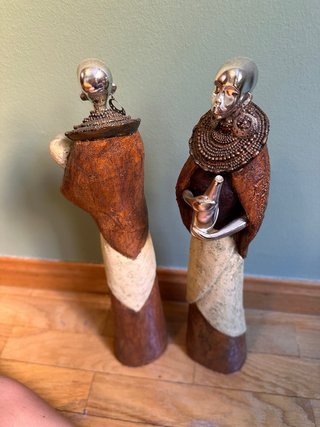 Figuras africanas decorativas