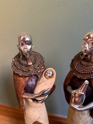 Figuras africanas decorativas
