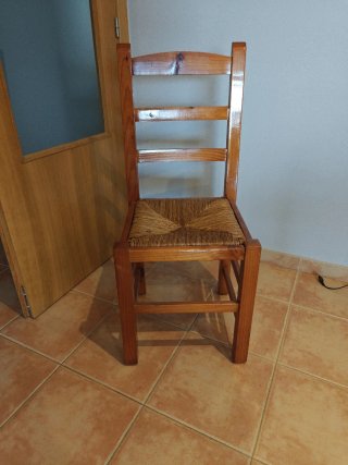 6 Sillas Pino Macizo