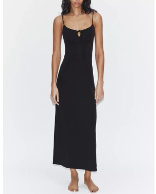 Vestido negro de zara