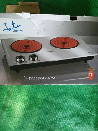 Vitrocerámica portátil 2 fuegos